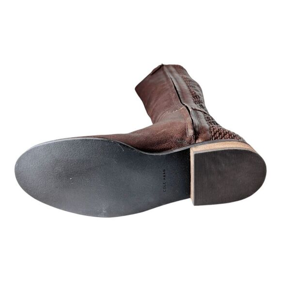 COLE HAAN Isabell Tall Brown Riding Boot Size 7B - Picture 9 of 9